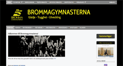 Desktop Screenshot of brommagymnasterna.se